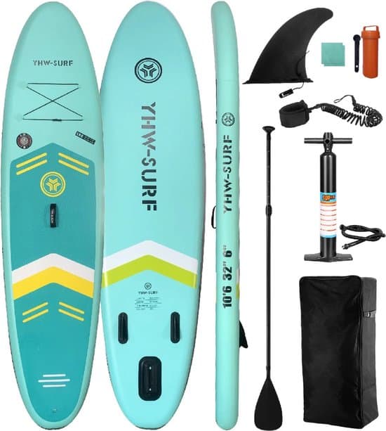 Nivard Sup Board - Opblaasbaar - Supboard - Sup Boards - Paddle - Kayak - 320cm - Groen