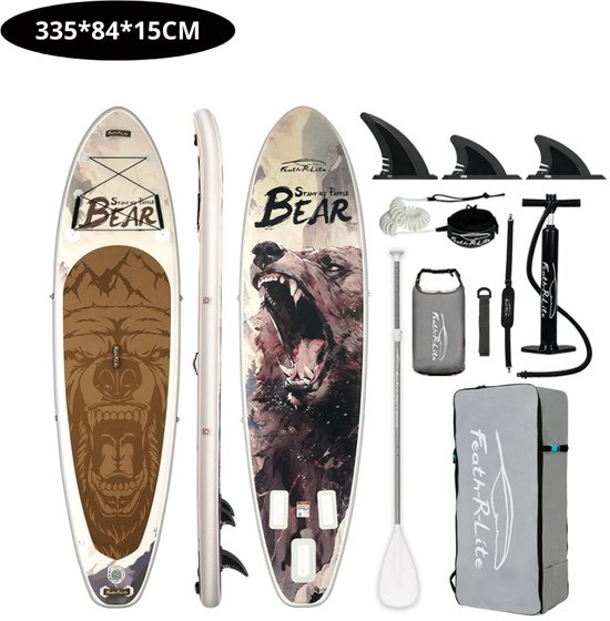 Bovista Sup Board - Opblaasbaar - Supboard - Sup Boards - Paddle - Kayak - Inclusief Accessoires - 350cm