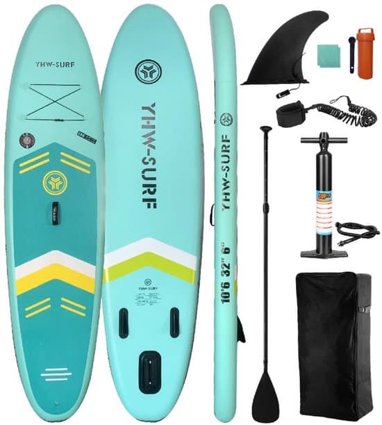 Bovista Sup Board - Opblaasbaar - Supboard - Sup Boards - Paddle - Kayak - 320cm - Groen