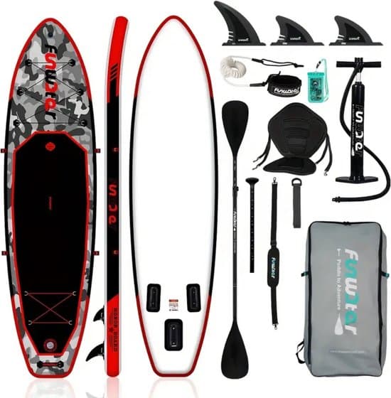 Livano Sup Board - Opblaasbaar - Supboard - Sup Boards - Paddle - Kayak - 330cm - Rood
