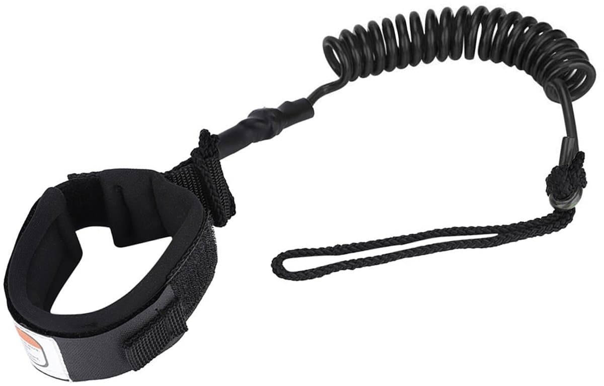 Dailygoody Coiled Spring Leg Foot Rope Zwart