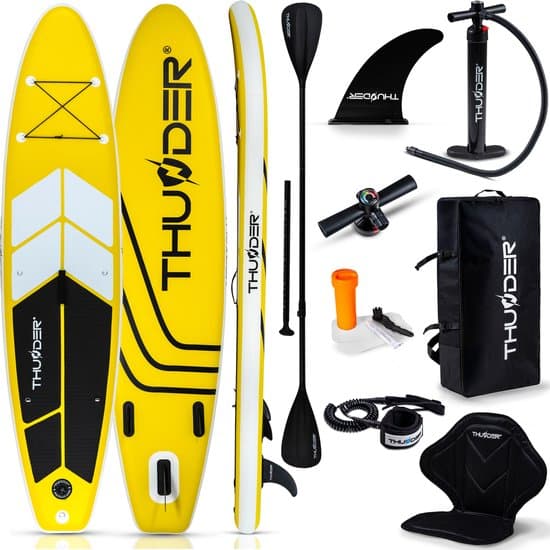 THUNDER® COAST YELLOW SUP Board - Opblaasbaar - 320 cm - Complete Set
