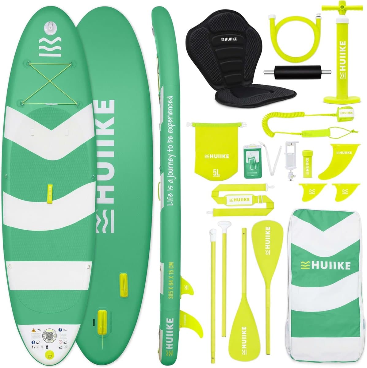Opblaasbaar Stand Up Board Watersport Avontuur Om, 305×84 cm