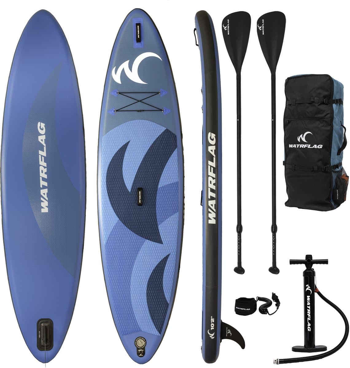 Watrflag Flow Blue SUP 10'2'' Set Allround Stand, 310 cm