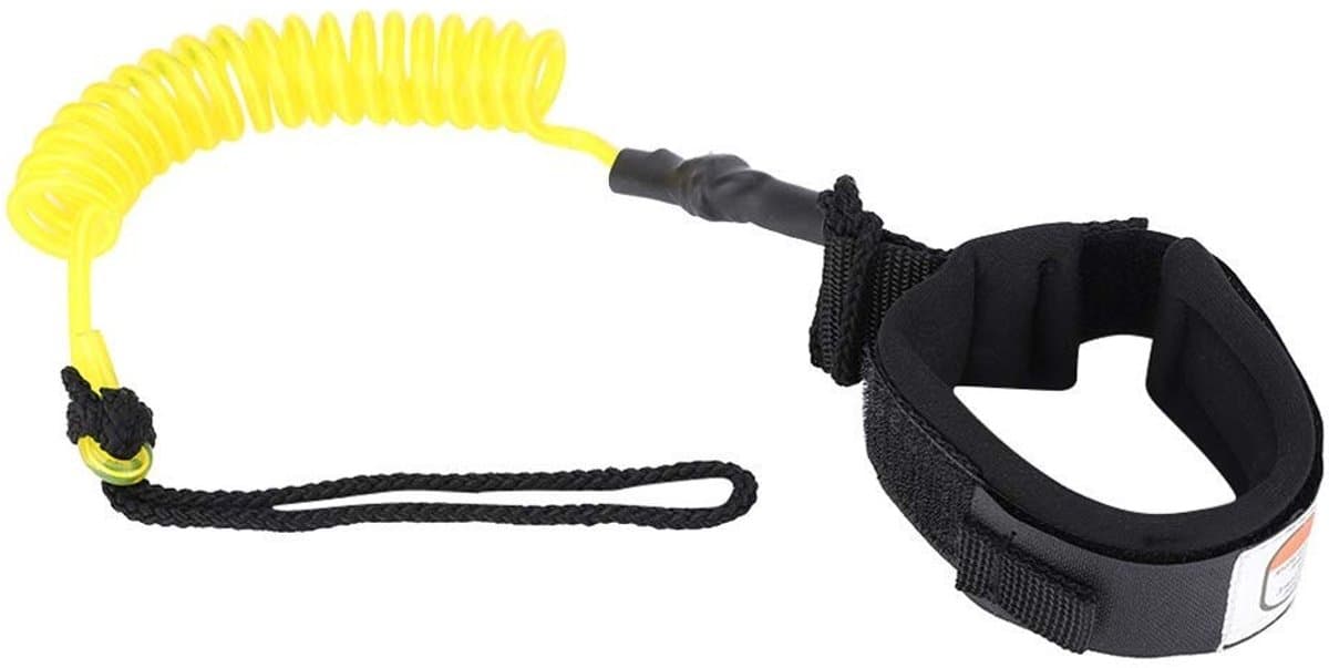 Nikou Surf Line Stand Up Coiled Spring Foot Line Geel