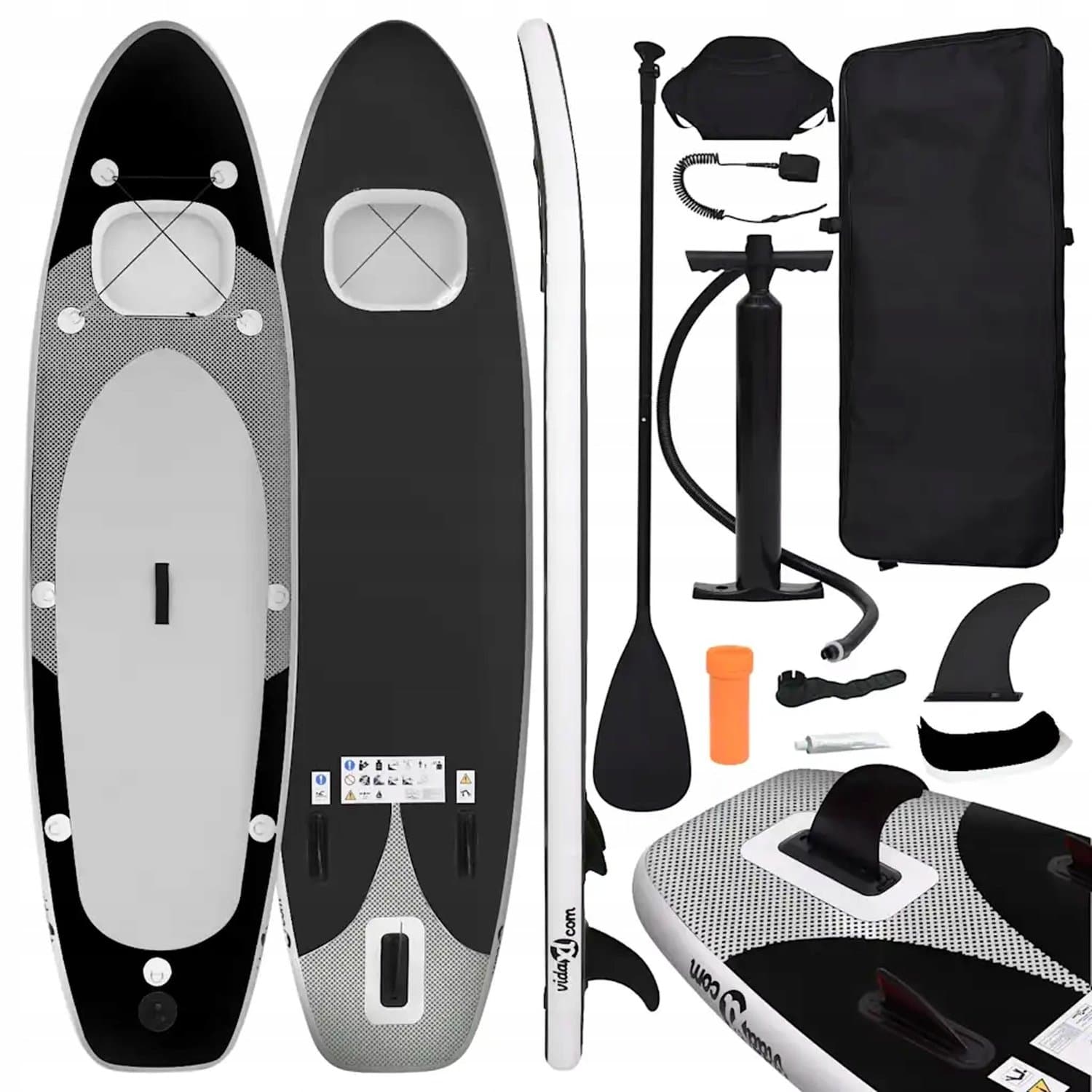 Zwarte SUP & Zitje, 300×76 cm