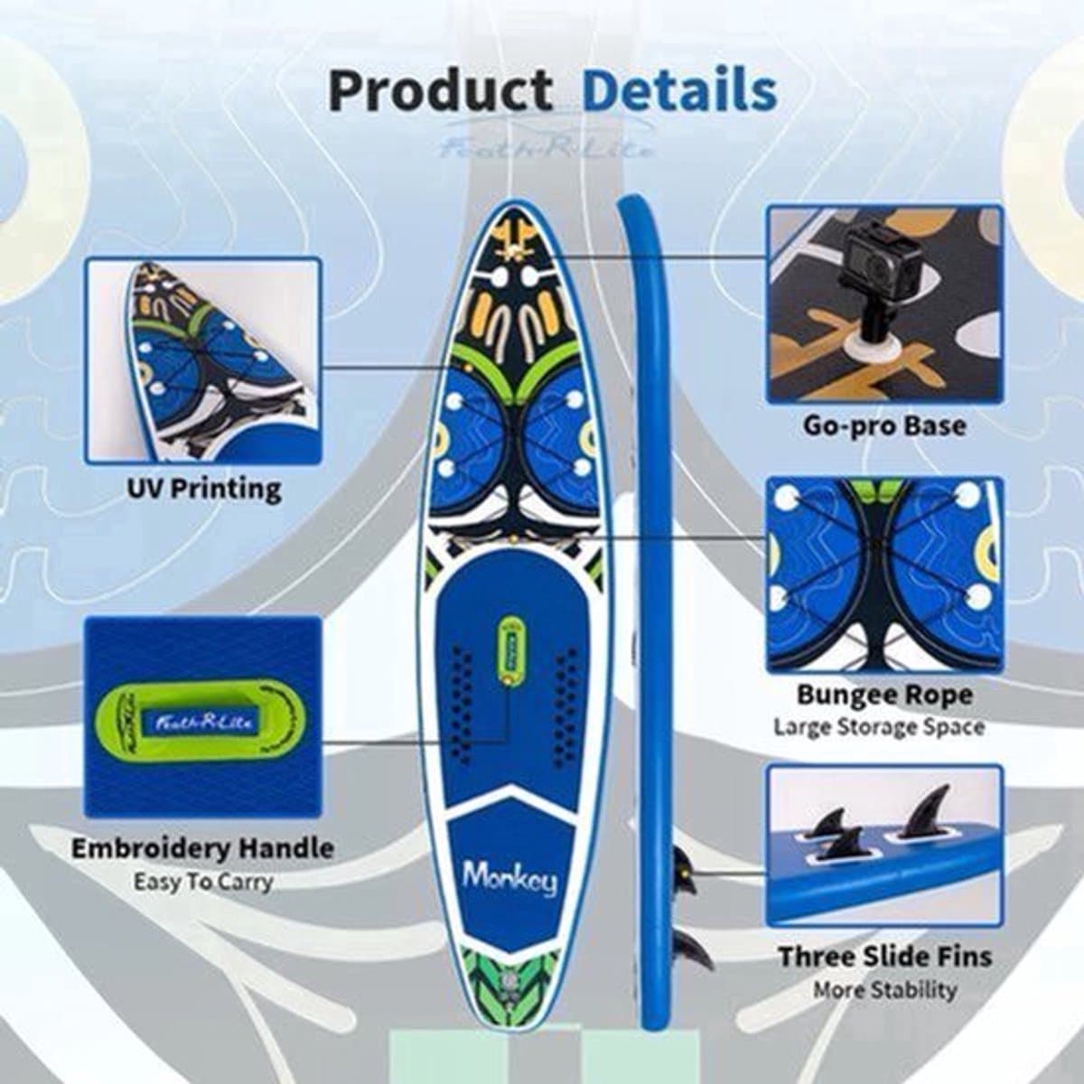 Supboard Sup Kajak Stand, 350×84 cm, max 160 kg
