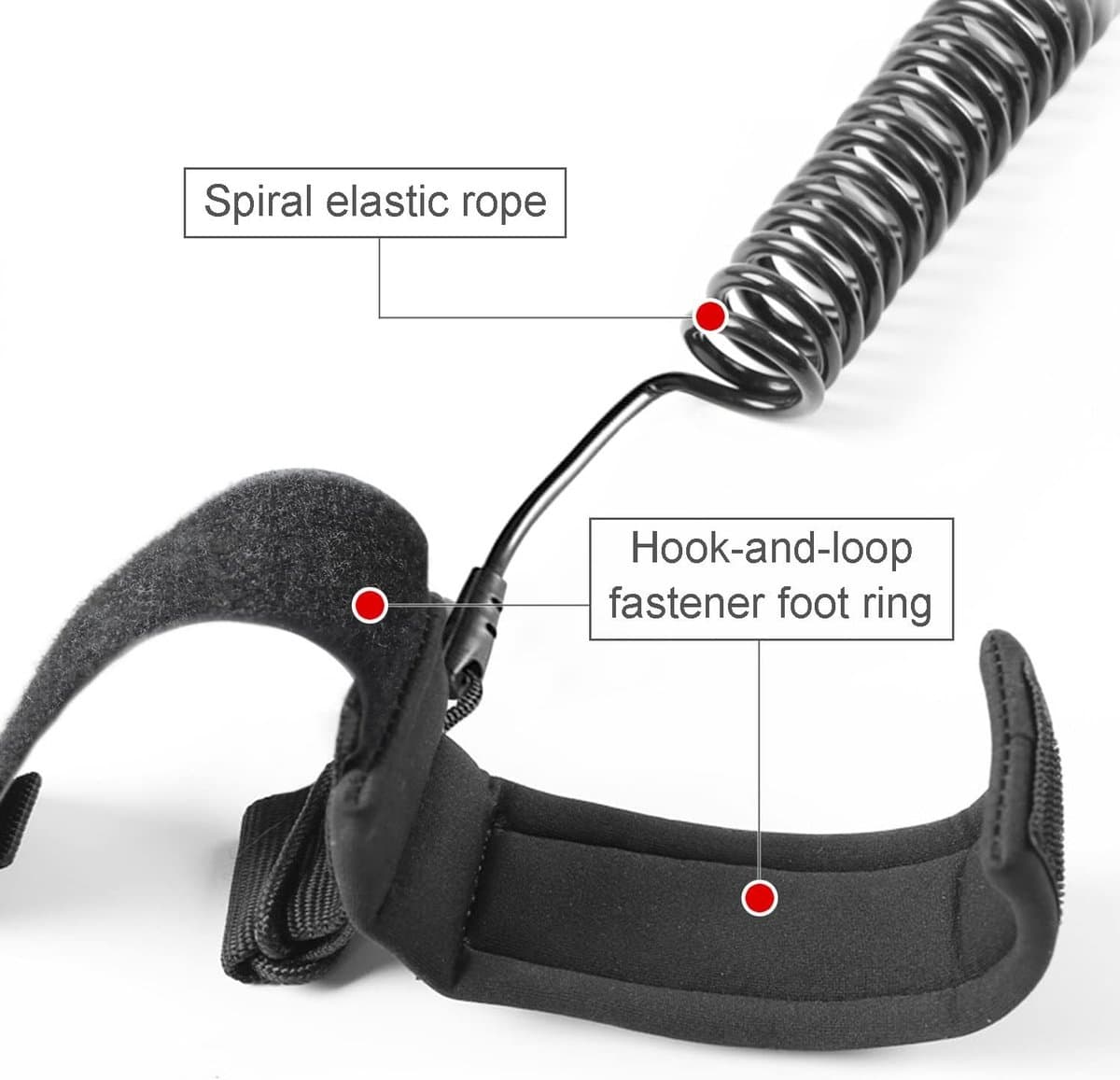 Surfboard 10 Feet met Rolled Tpu Safety Foot Loops Stand Up voor