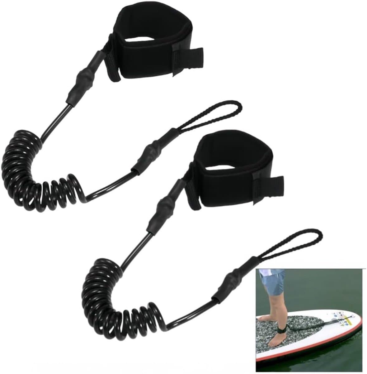 SUP lijn 3.5m Tpu paddle leash met voetlus veiligheid touw voor