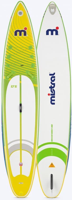 Mistral Adventurist Air 12'6 SUP Board Opblaasbaar | 381 cm | Complete set | Gevorderde | Tot 95kg | Incl Padle, Pomp en Tas