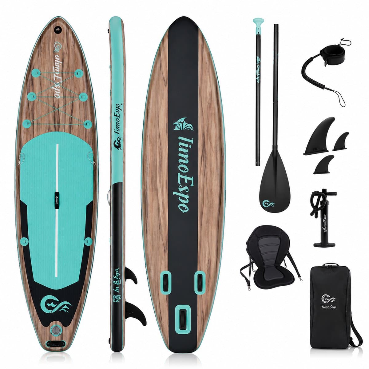 Jurrys SUP Inclusief zitje Draagvermogen, 335×83 cm, max 190 kg