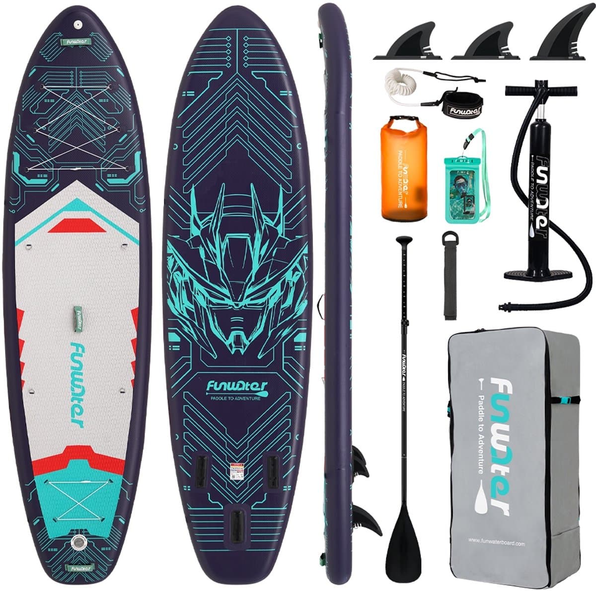Funwater FW50B SUP board Stabiel allround, 350×90 cm, max 200 kg