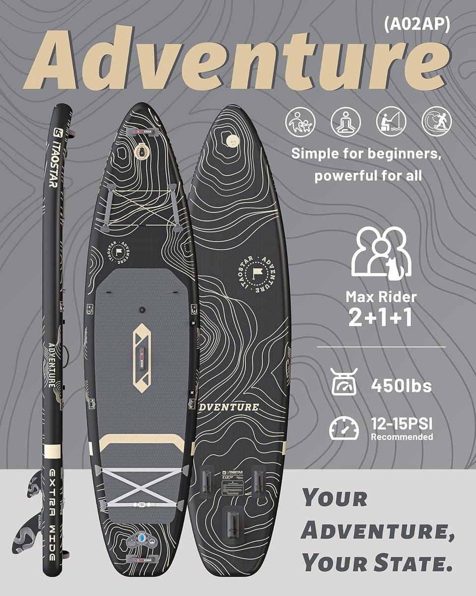 Adventure SUP Extra Breed Inclusief Zitting &, 365 cm
