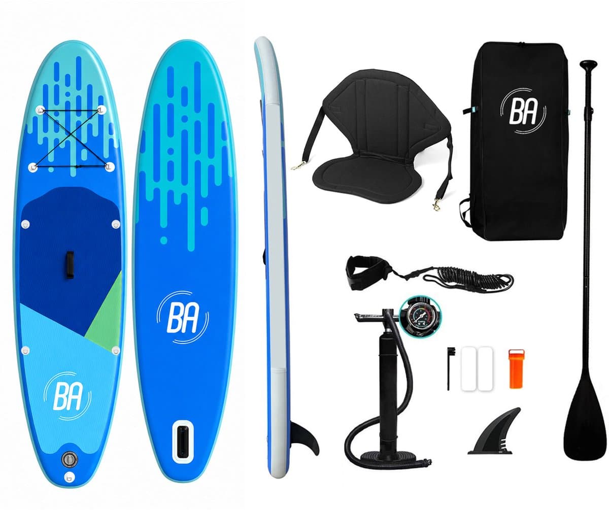 Best Active Horizon SUP XXL Inclusief SUP Zitje /, 335×81 cm, max 150 kg