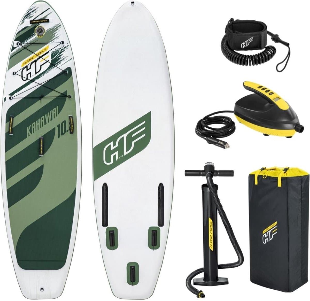 Bestway SUP Hydro Force Kahawai Set en SUP Elektrische Luchtpomp 12V