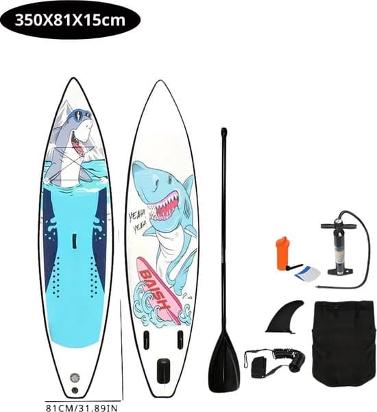 Nivard Sup Board - Opblaasbaar - Supboard - Sup Boards - Paddle - Kayak - 335cm - Megalodon