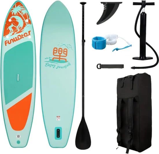 Livano Sup Board - Opblaasbaar - Supboard - Sup Boards - Paddle - Kayak - Lichtgroen - 350cm