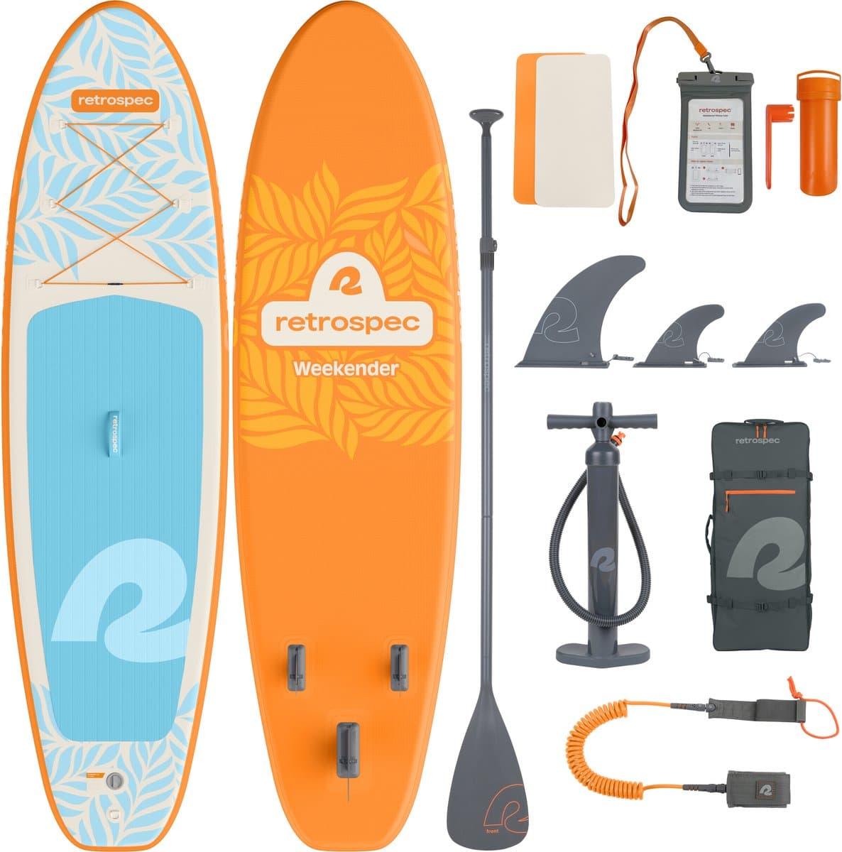 Retrospec SUP Inclusief Peddel, Opbergtas en, 320 cm