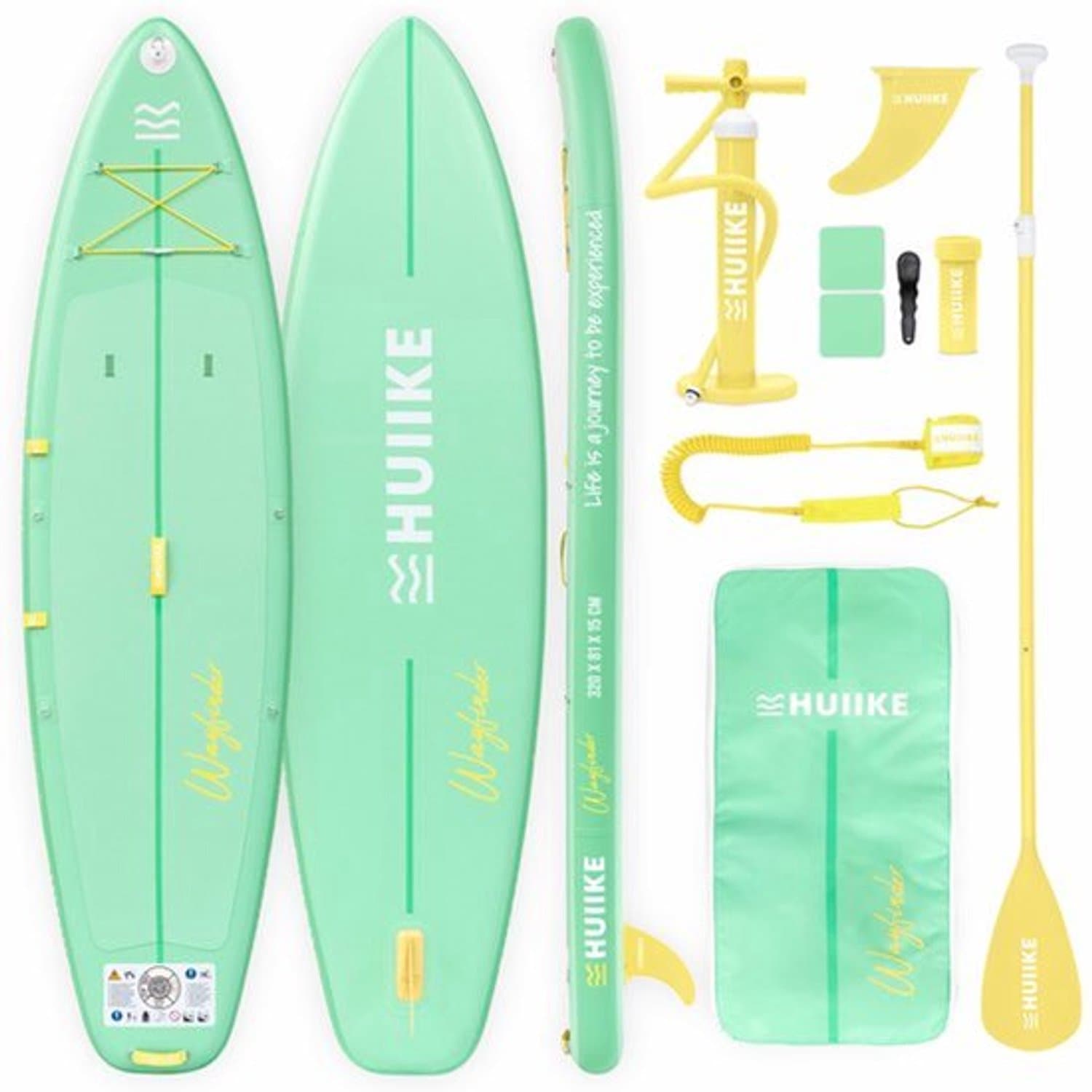 Opblaasbaar SUP 10'6" Aqua Touring Lengte Dikte, 320 cm