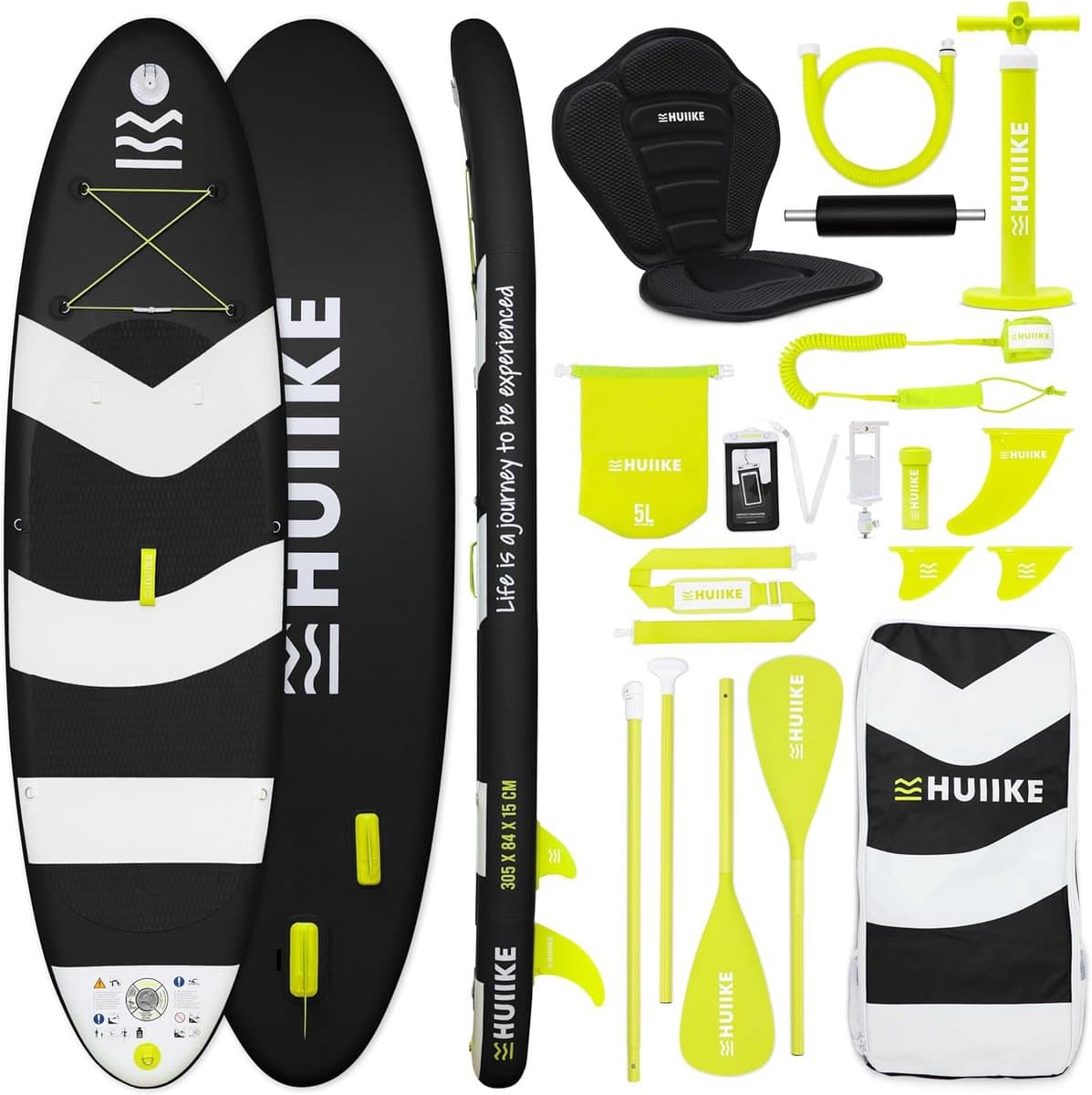 Opblaasbaar SUP Set Inclusief Kayak Optie, 305×84 cm