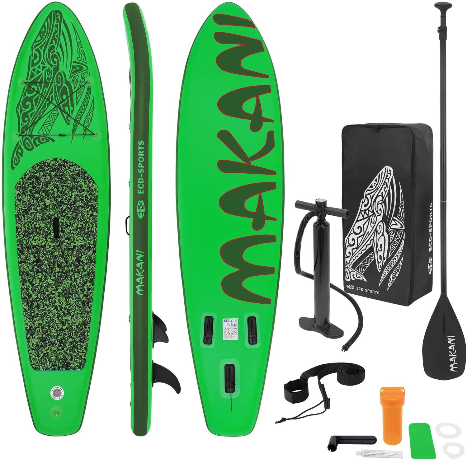 Opblaasbaar SUP Groen Dikte PVC Materiaal, 320 cm