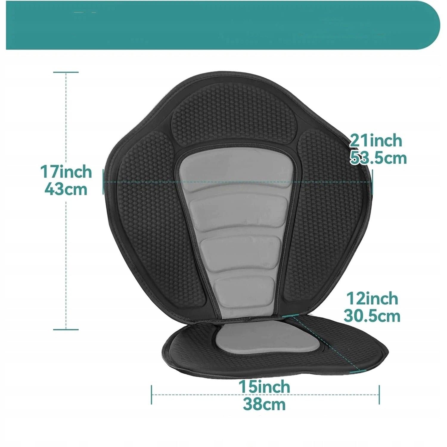 Merkloos Kajak & SUP Zitting met Rugleuning Comfortabel EVA Schuim