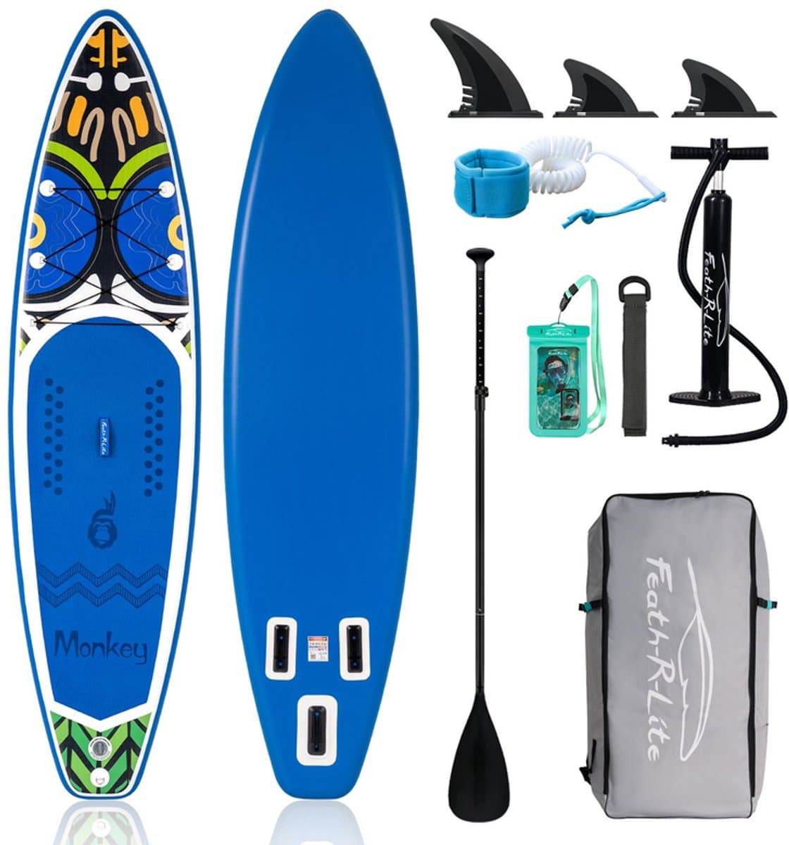 FunWater Stand Up voor volwassenen en beginners, 335×83 cm, max 120 kg