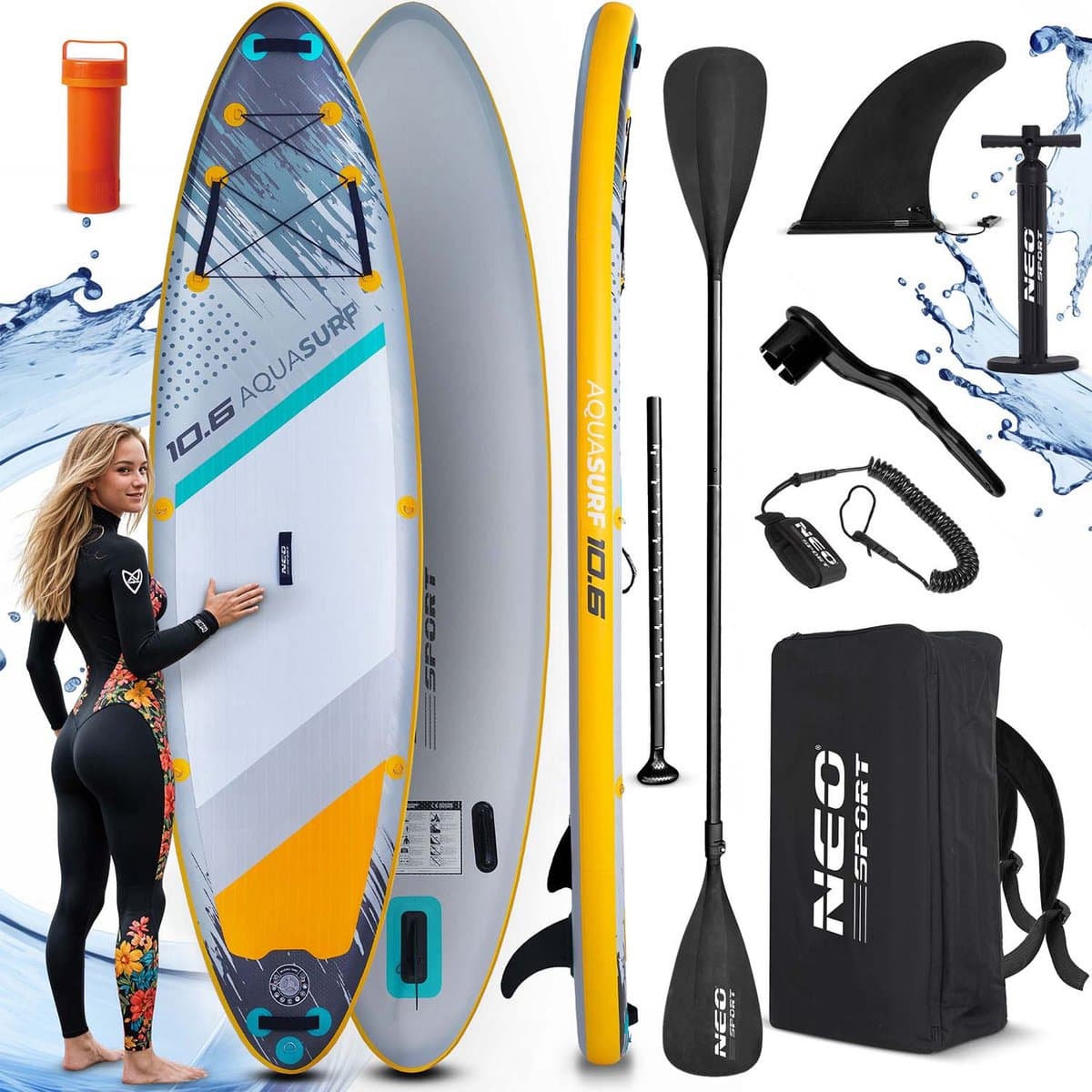 Neo Sport Aquasurf Serie Lichte Constructie, 320×84 cm