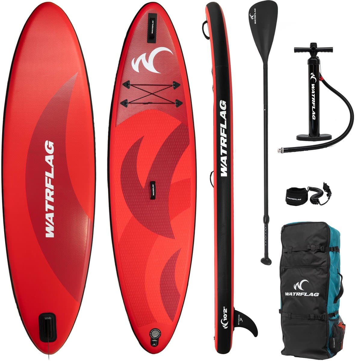 Watrflag Flow Red SUP 10'2'' Set Allround Stand, 310 cm
