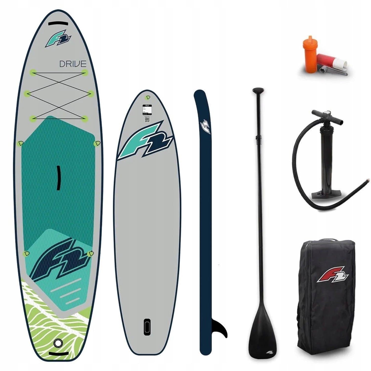 F2 Drive 12'2" SUP Ruim en Stabiel voor Gezinnen, 12.2'