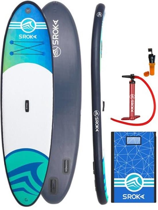 Sroka Supboard Opblaasbaar Malibu 320 Cm Wit/blauw 8-delig