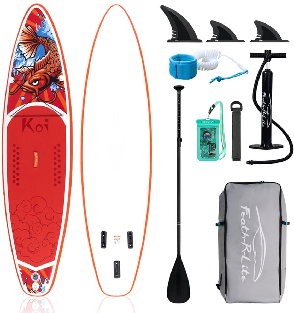 FunWater Stand Up voor volwassenen en beginners, 335×84 cm, max 120 kg