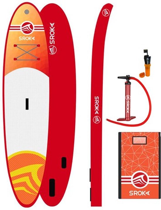 Sroka Supboard Opblaasbaar Malibu 320 Cm Wit/oranje 8-delig