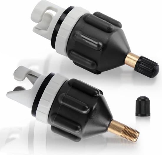 Kajakadapterset - 2-Delige Set - Sup-Ventieladapter - Kanopompconverter - Stand-Up Paddleboard