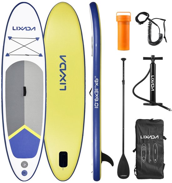 Bovista Sup Board - Opblaasbaar - Supboard - Sup Boards - Paddle - Kayak - 320cm Zwart