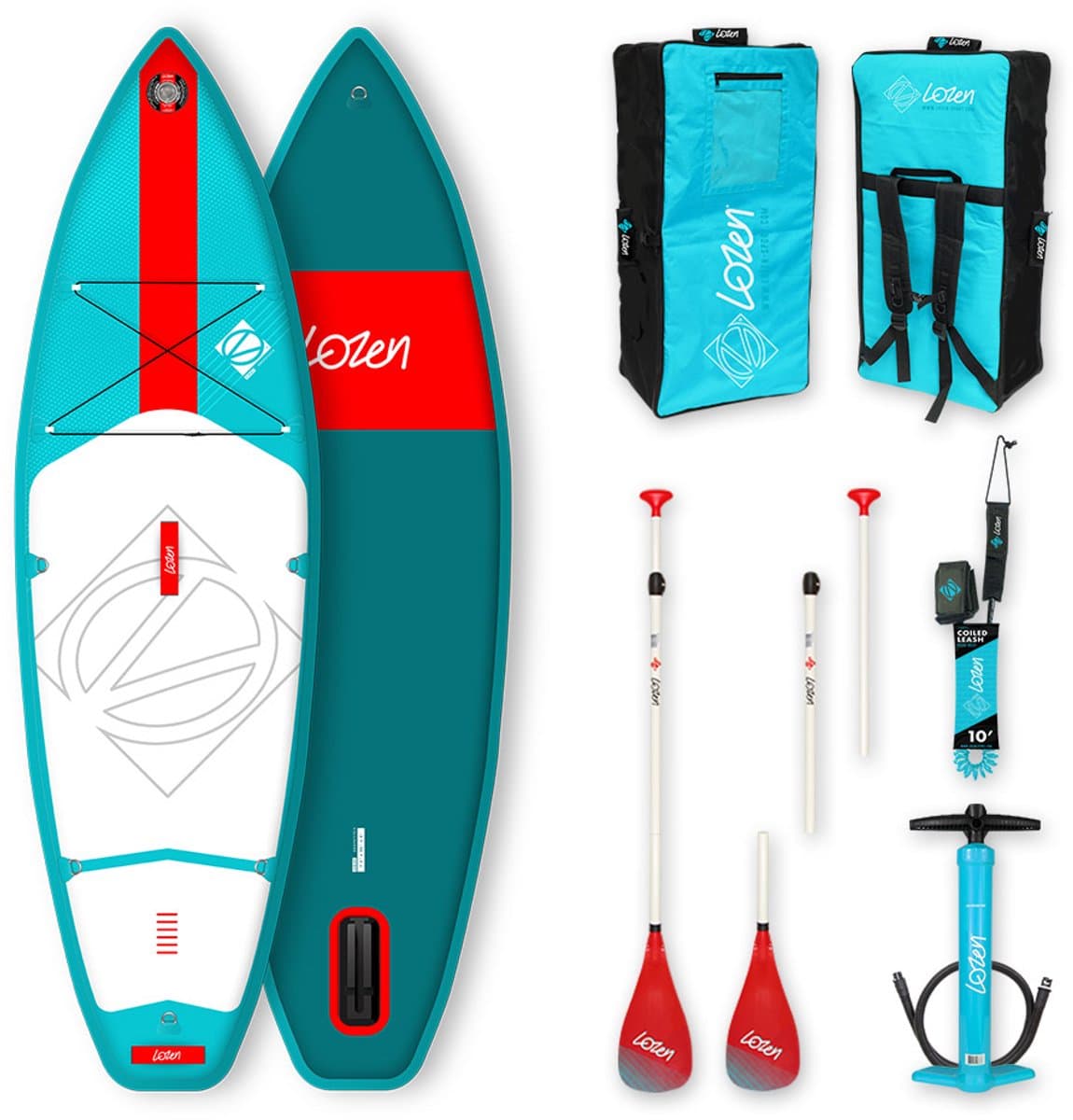 Lozen kinder SUP board kinderen blauw 7’5 x 26 x 4 65 kg draagkracht