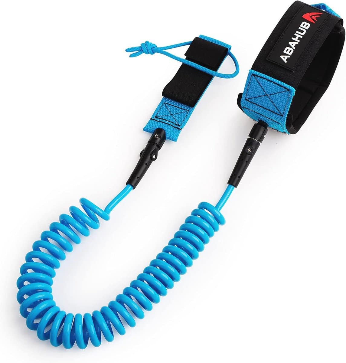 Premium opgerolde SUP riem voor en surfplank 3 m blauw, 7 mm dik