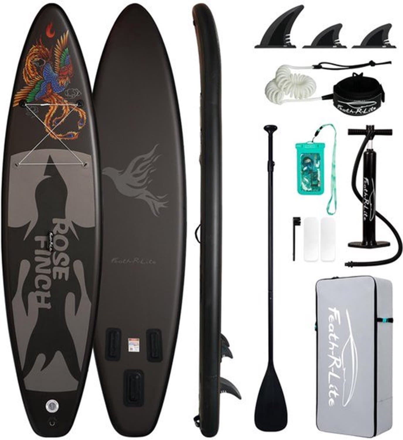 Opblaasbaar SUP 11' Feenix Grijs Lengte Breedte, 335 cm