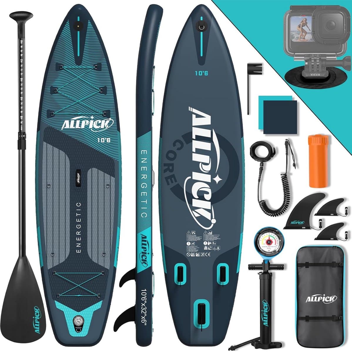 Opblaasbaar SUP boardset voor beginners en gevorderden