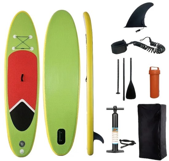 Bovista Sup Board - Opblaasbaar - Supboard - Sup Boards - Paddle - Kayak - Groen - 320cm