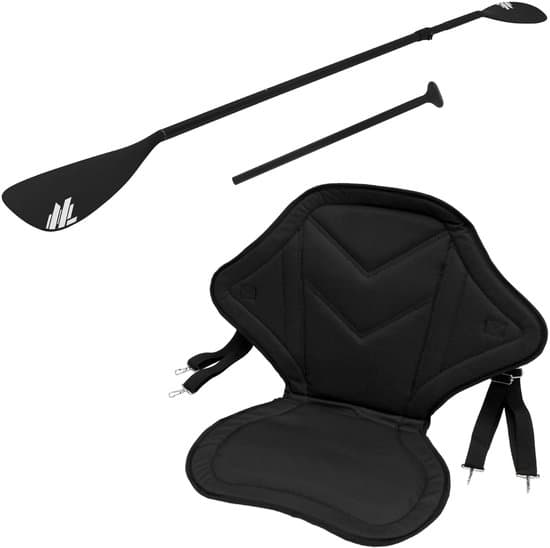 Accessoireset kajakstoel en 2 in 1 peddel voor stand up paddle SUP