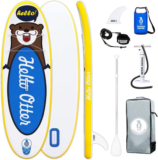Opblaasbaar Stand Up Paddle Board – SUP-Board met Accessoires – Voor Surfen, Yoga, Reizen & Vissen – Anti-slip – Complete Set voor Beginners & Gevorderden