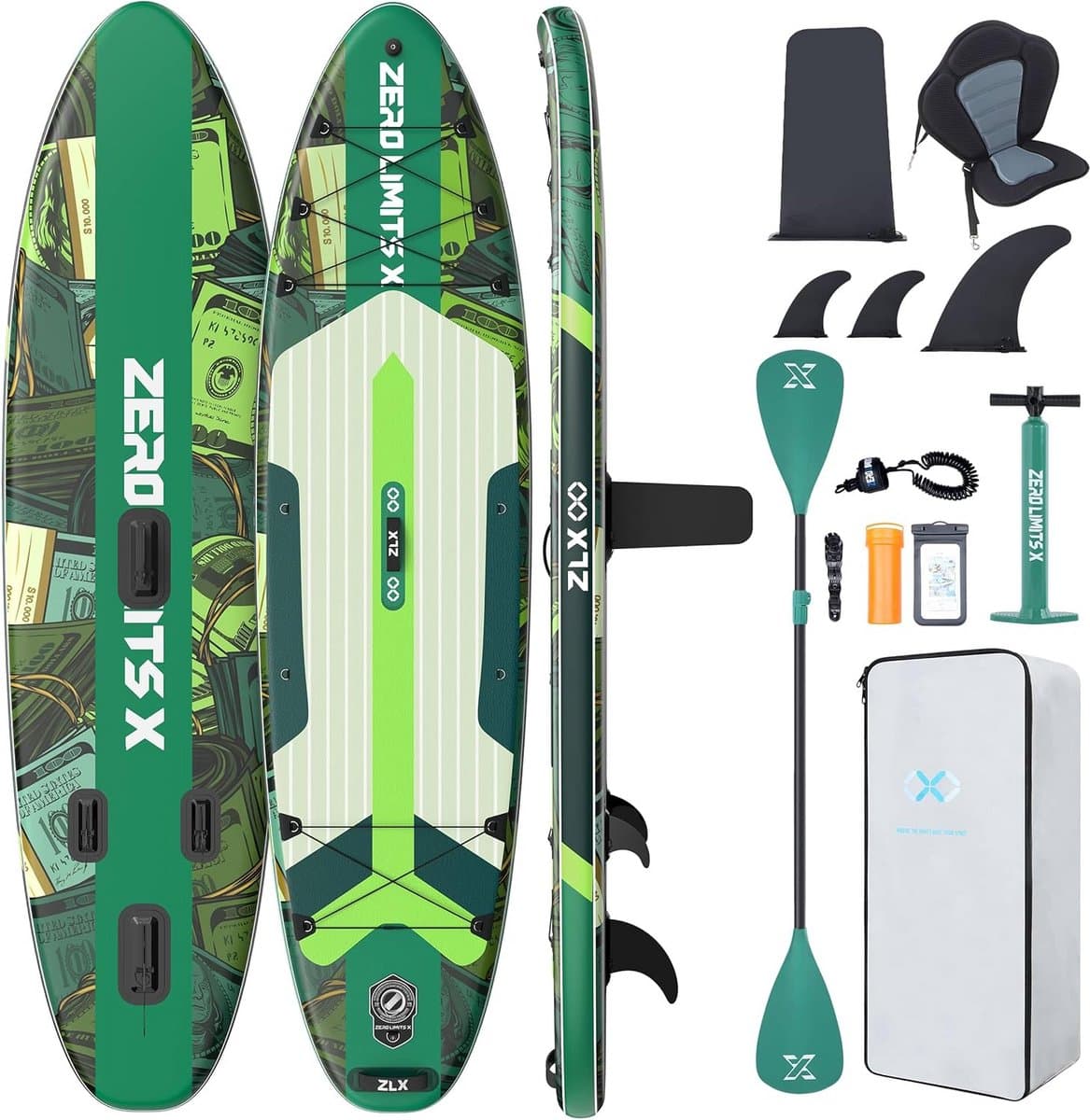 Opblaasbaar SUP board met zitting voor, 320 cm
