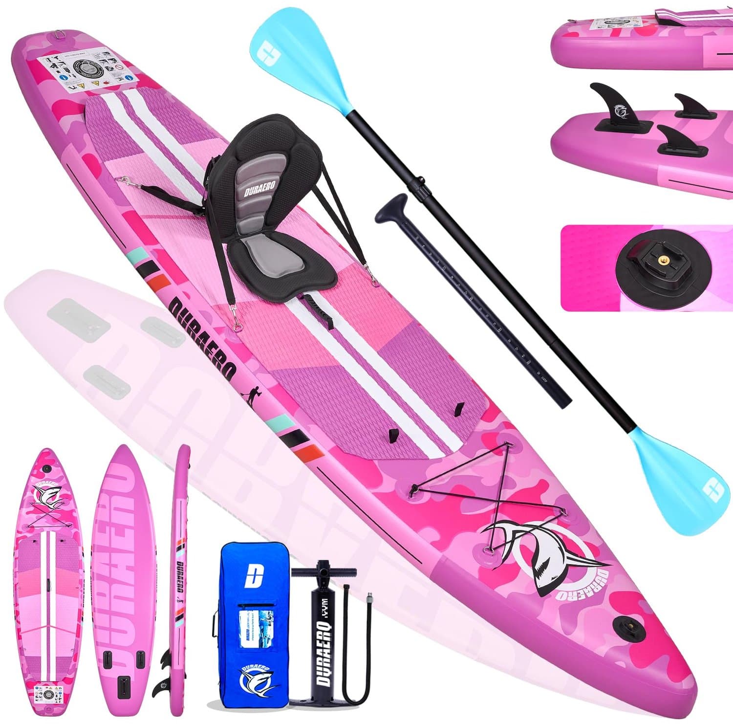 Opblaasbaar SUP Roze 150 kg Draagkracht PVC, 330×76 cm, max 150 kg