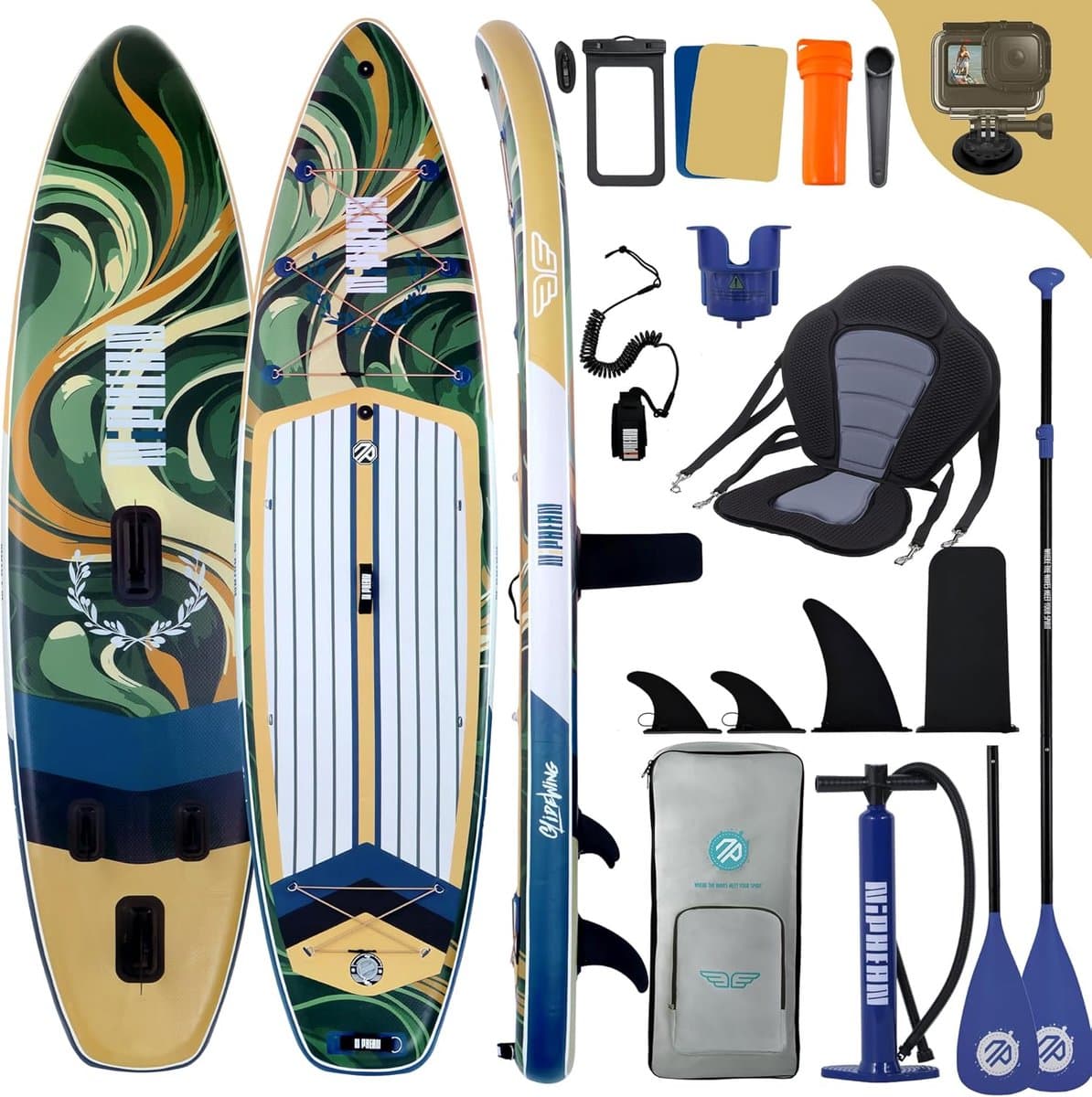 Opblaasbaar SUP familie Watersport plezier Extra, 335×83 cm