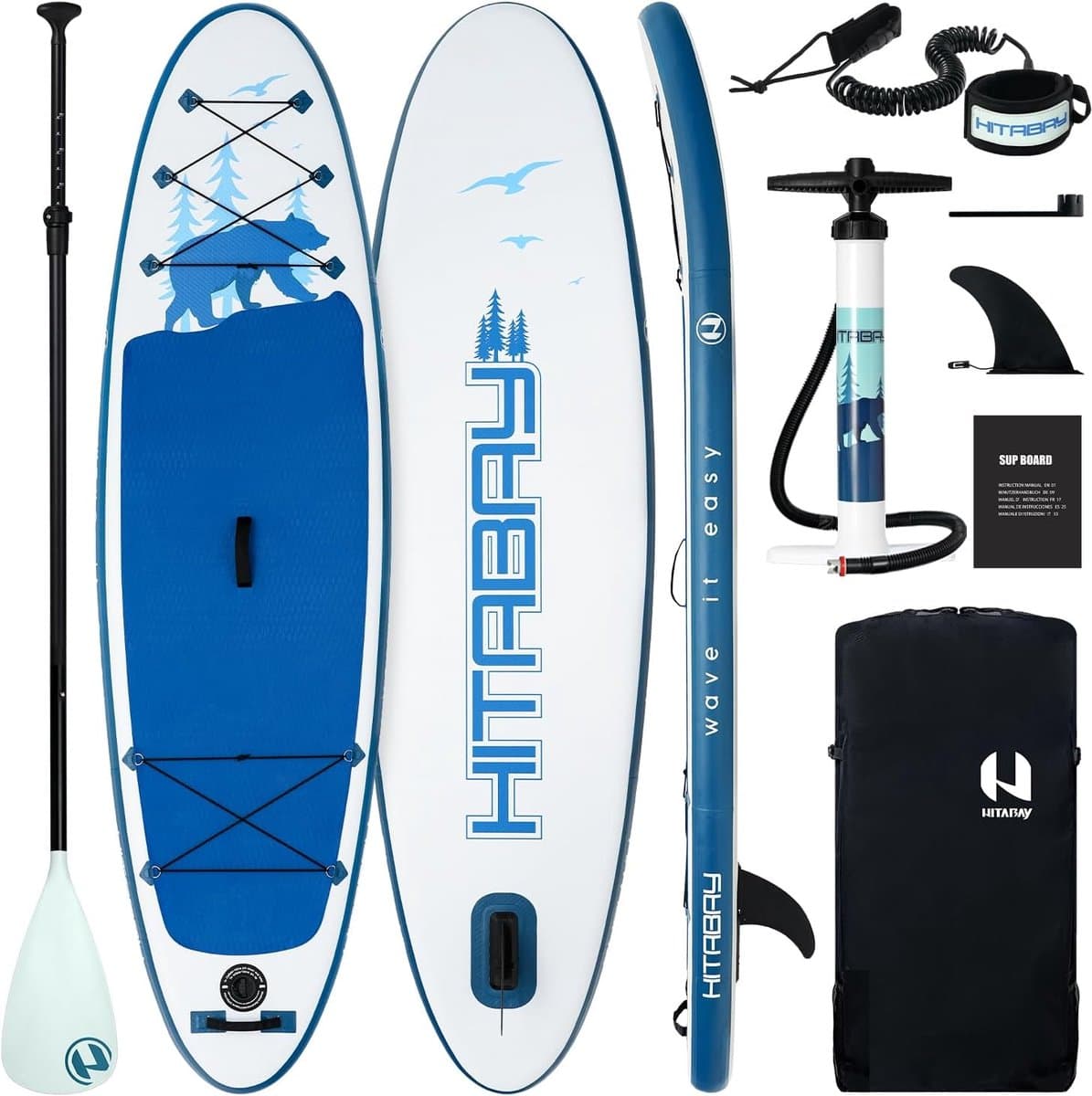 Opblaasbaar SUP board voor volwassenen, 290/320/, 335 cm, max 150 kg