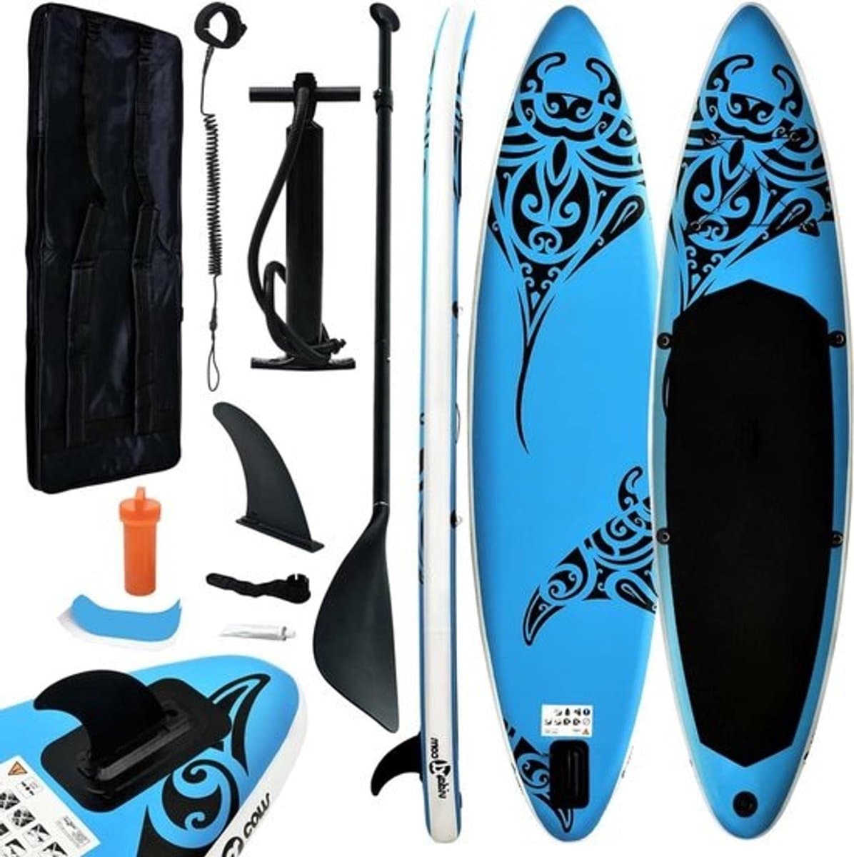 Opblaasbaar SUP board Set, 305×76 cm