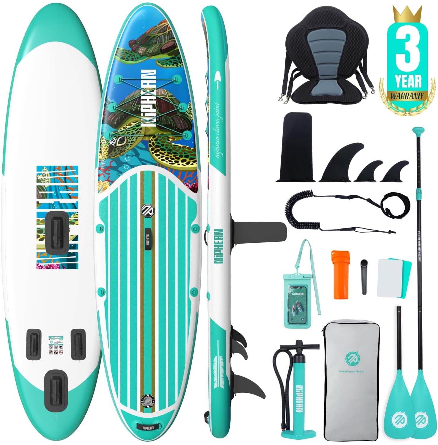 Inflatable SUP met Stoel en Accessoires voor 2 Personen
