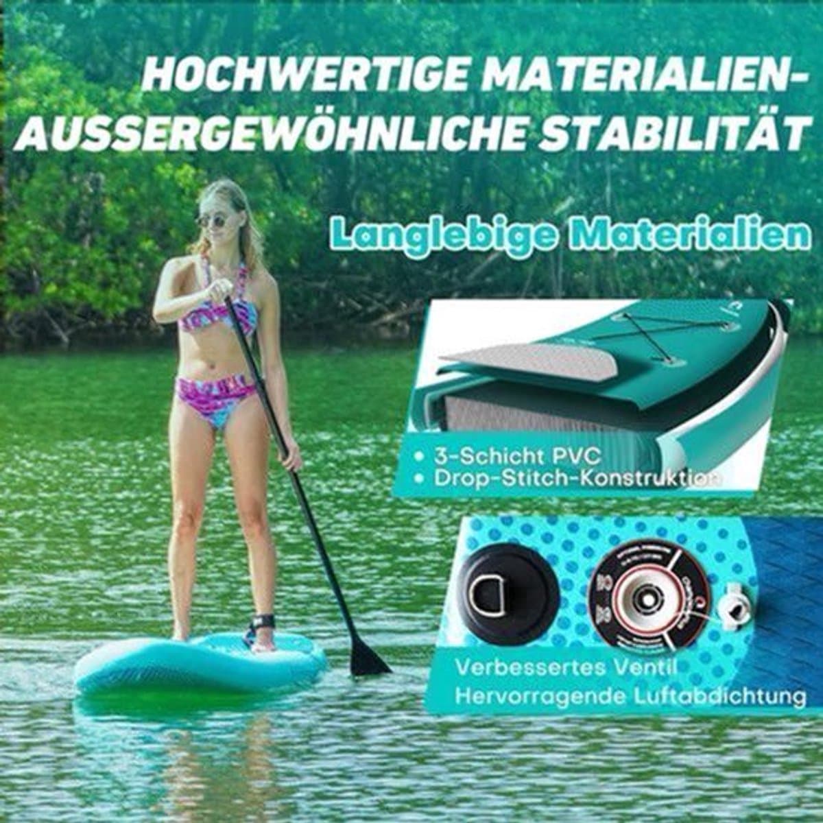 Opblaasbaar SUP Board Stand, max 140 kg