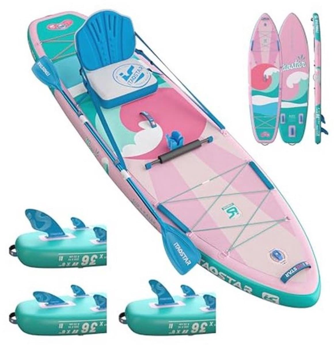Onbekend iTAOSTAR SUP board voor beginners, SUP board met zitting